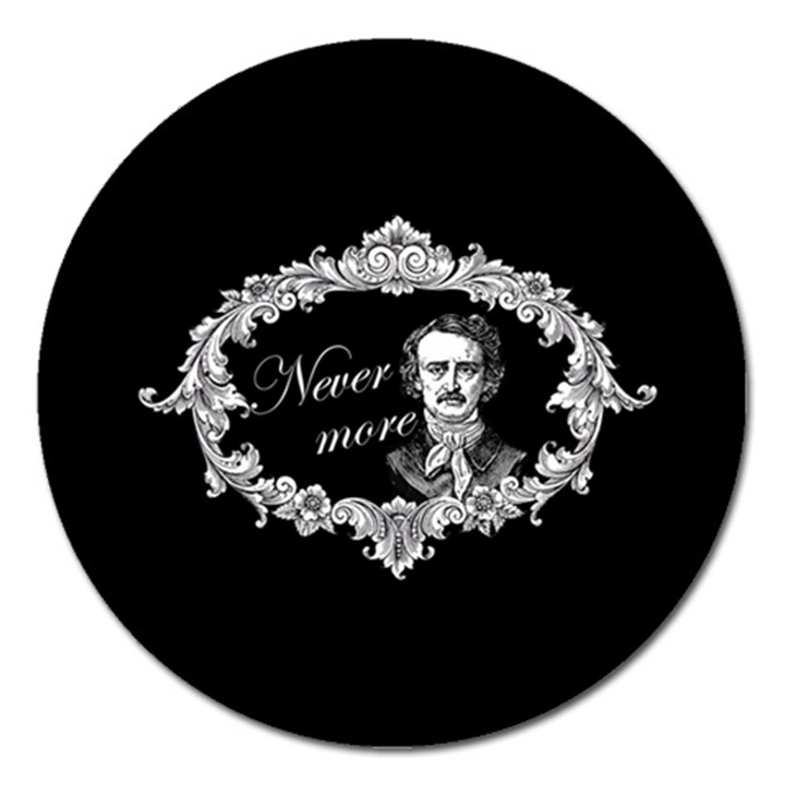 Edgar Allan Poe  - Never More Magnet 5  (Round)