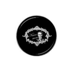 Edgar Allan Poe  - Never More Hat Clip Ball Marker (4 Pack) by Valentinaart