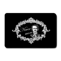 Edgar Allan Poe  - Never More Small Doormat  by Valentinaart