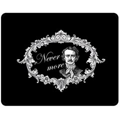 Edgar Allan Poe  - Never More Fleece Blanket (medium)  by Valentinaart