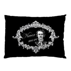 Edgar Allan Poe  - Never More Pillow Case (two Sides) by Valentinaart