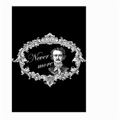 Edgar Allan Poe  - Never More Large Garden Flag (two Sides) by Valentinaart