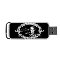 Edgar Allan Poe  - Never More Portable Usb Flash (two Sides) by Valentinaart