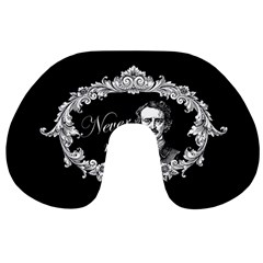 Edgar Allan Poe  - Never More Travel Neck Pillows by Valentinaart