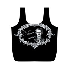 Edgar Allan Poe  - Never More Full Print Recycle Bags (m)  by Valentinaart