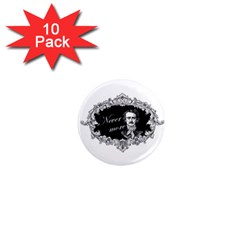 Edgar Allan Poe  - Never More 1  Mini Magnet (10 Pack)  by Valentinaart