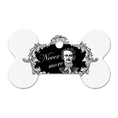 Edgar Allan Poe  - Never More Dog Tag Bone (two Sides) by Valentinaart