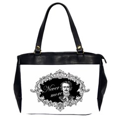 Edgar Allan Poe  - Never More Office Handbags (2 Sides)  by Valentinaart