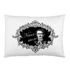 Edgar Allan Poe  - Never More Pillow Case (two Sides) by Valentinaart