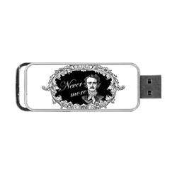 Edgar Allan Poe  - Never More Portable Usb Flash (two Sides) by Valentinaart