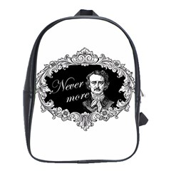 Edgar Allan Poe  - Never More School Bag (xl) by Valentinaart