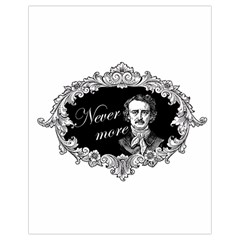 Edgar Allan Poe  - Never More Drawstring Bag (small) by Valentinaart