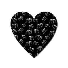 Elephant Pattern Heart Magnet by Valentinaart