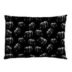 Elephant Pattern Pillow Case by Valentinaart