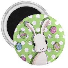 Easter Bunny  3  Magnets by Valentinaart