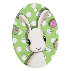 Easter Bunny  Ornament (oval) by Valentinaart