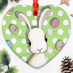 Easter Bunny  Ornament (heart) by Valentinaart