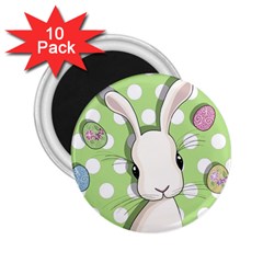 Easter Bunny  2 25  Magnets (10 Pack)  by Valentinaart