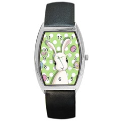 Easter Bunny  Barrel Style Metal Watch by Valentinaart