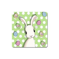 Easter Bunny  Square Magnet by Valentinaart