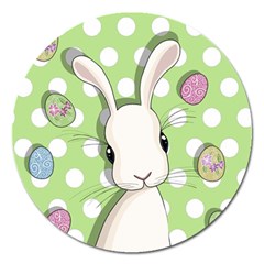 Easter Bunny  Magnet 5  (round) by Valentinaart