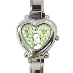 Easter Bunny  Heart Italian Charm Watch by Valentinaart