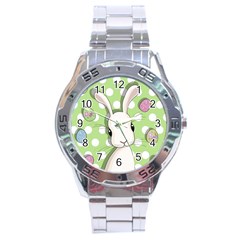 Easter Bunny  Stainless Steel Analogue Watch by Valentinaart