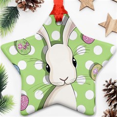 Easter Bunny  Star Ornament (two Sides) by Valentinaart