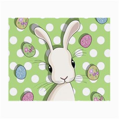 Easter Bunny  Small Glasses Cloth (2-side) by Valentinaart