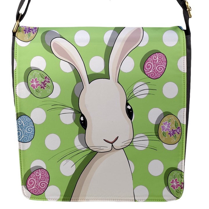 Easter bunny  Flap Messenger Bag (S)