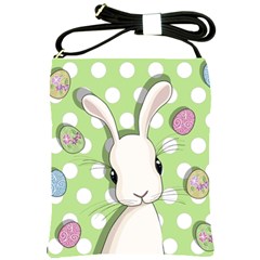 Easter Bunny  Shoulder Sling Bags by Valentinaart