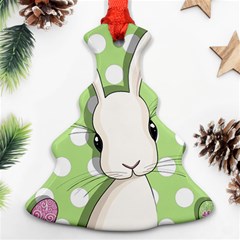 Easter Bunny  Christmas Tree Ornament (two Sides) by Valentinaart