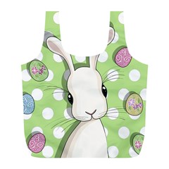 Easter Bunny  Full Print Recycle Bags (l)  by Valentinaart