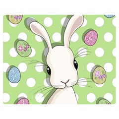 Easter Bunny  Double Sided Flano Blanket (medium)  by Valentinaart