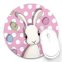 Easter Bunny  Round Mousepads by Valentinaart