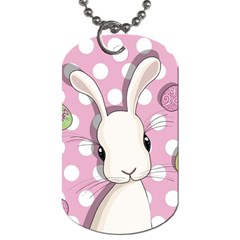 Easter Bunny  Dog Tag (two Sides) by Valentinaart