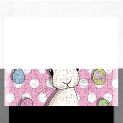 Easter Bunny  Rectangular Jigsaw Puzzl by Valentinaart