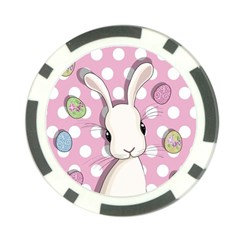 Easter Bunny  Poker Chip Card Guard by Valentinaart