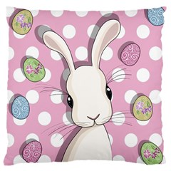 Easter Bunny  Large Cushion Case (one Side) by Valentinaart