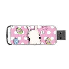 Easter Bunny  Portable Usb Flash (one Side) by Valentinaart