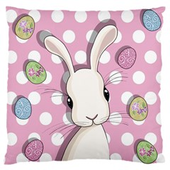 Easter Bunny  Large Flano Cushion Case (two Sides) by Valentinaart