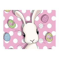 Easter Bunny  Double Sided Flano Blanket (mini)  by Valentinaart