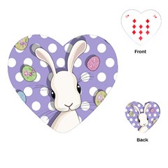 Easter Bunny  Playing Cards (heart)  by Valentinaart