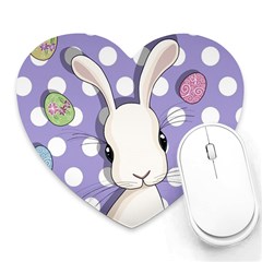 Easter Bunny  Heart Mousepads by Valentinaart