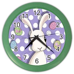 Easter Bunny  Color Wall Clocks by Valentinaart