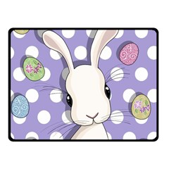 Easter Bunny  Fleece Blanket (small) by Valentinaart