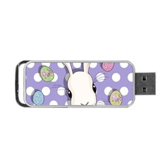 Easter Bunny  Portable Usb Flash (two Sides) by Valentinaart