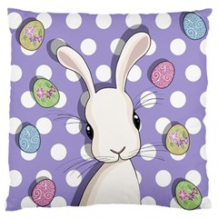 Easter Bunny  Large Flano Cushion Case (two Sides) by Valentinaart