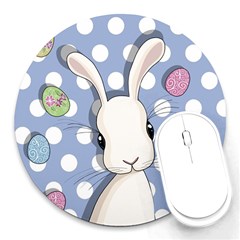 Easter Bunny  Round Mousepads by Valentinaart