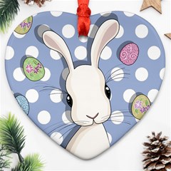 Easter Bunny  Ornament (heart) by Valentinaart